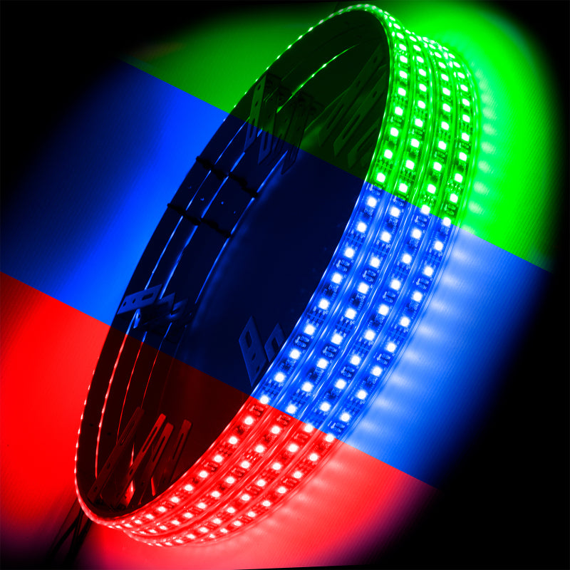 Oracle LED Illuminated Wheel Rings - ColorSHIFT No Remote - ColorSHIFT No Remote SEE WARRANTY - 4215-334