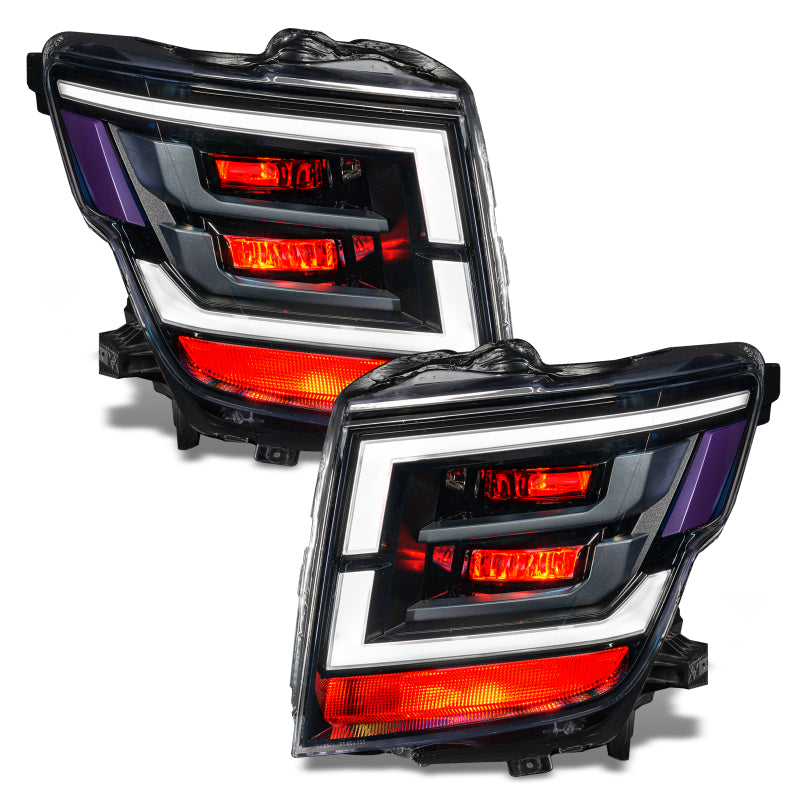 Oracle 21-22 Nissan Titan Demon Eye RGB Headlight Upgrade Kit - ColorSHIFT w/o Cntrl SEE WARRANTY - 1464-334