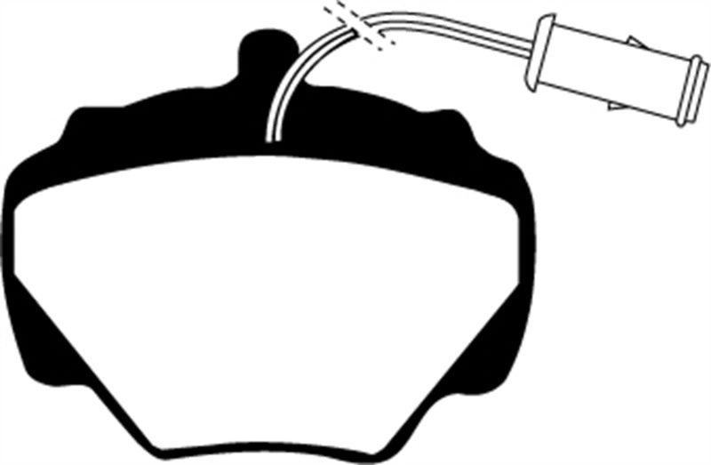 EBC 92-97 Land Rover Defender Ultimax2 Rear Brake Pads - UD518 for 1974-1995 Land Rover Range Rover - detail view