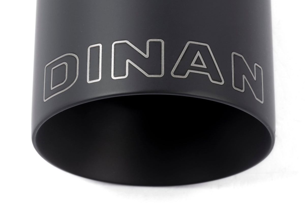 Dinan - Double-Walled 4" Clamp-On Exhaust Tip (Black Ceramic) - D663-0556-BOX