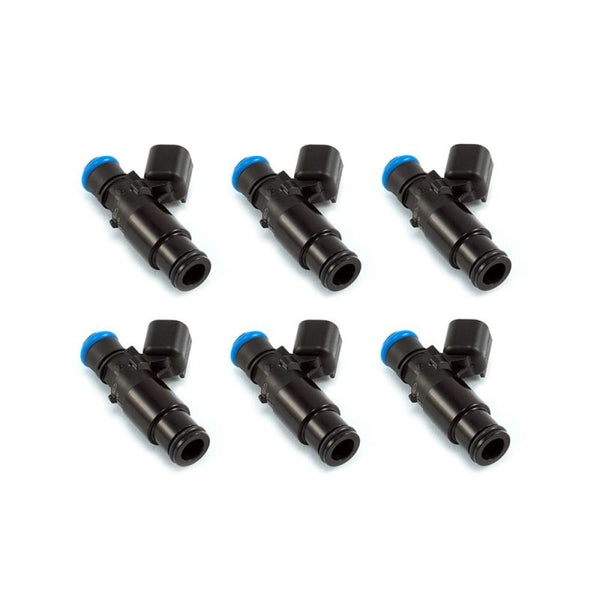 Injector Dynamics 2600-XDS Injectors - 48mm Length - 14mm Top - 14mm Bottom Adapter (Set of 6) - 2600.48.14.14B.6 by Injector