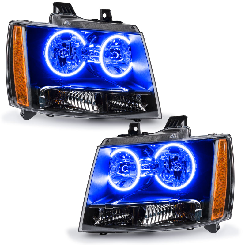 Oracle Lighting 07-14 Chevrolet Tahoe Pre-Assembled LED Halo Headlights -Blue SEE WARRANTY - 7010-002