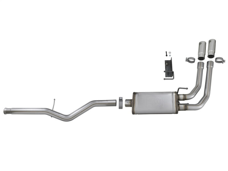 aFe Rebel Series 3in-2.5in 409 SS Cat-Back Exhaust 09-18 GM Silverado/Sierra 1500 V6-4.3L / V8-4.6L - 49-44098-P