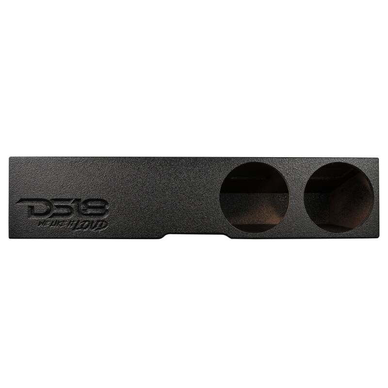 DS18 2x 10in Forward Firing Underseat Ported Box Subwoofer Enclosure- Black Spray Liner Paint Finish - EBM-FFPCHEVY19-2X10 - rear view