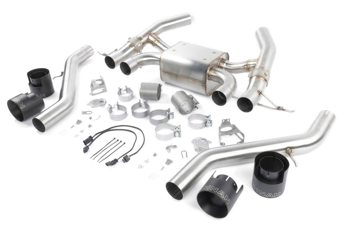 Dinan - Valved Axle-Back Exhaust - 2023-2026 BMW M2 - D660-0100-BLK