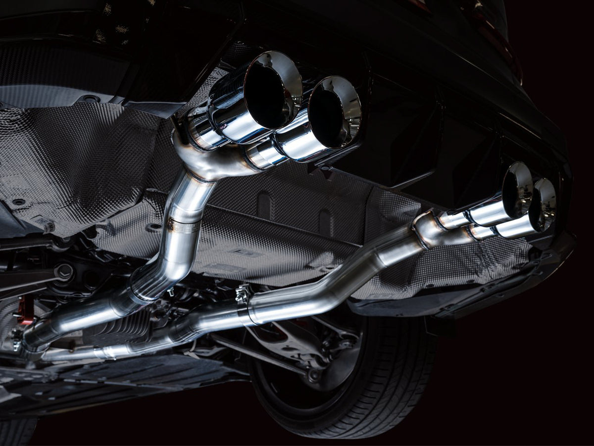 AWE Track Edition Catback Exhaust for BMW G8X M3/M4 - Chrome Silver Tips - 3020-43482