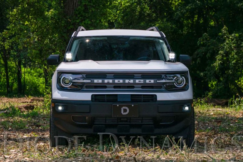 Diode Dynamics 2021 Ford Bronco Sport Stage Series 2in LED Ditch Light Kit- White Combo - DD7142 for 2021-2026 Ford Bronco - 