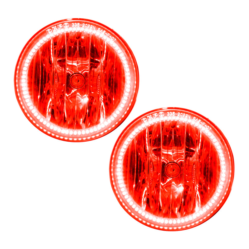 Oracle Lighting 07-13 GMC Yukon Denali Pre-Assembled LED Halo Fog Lights -Red SEE WARRANTY - 7059-003