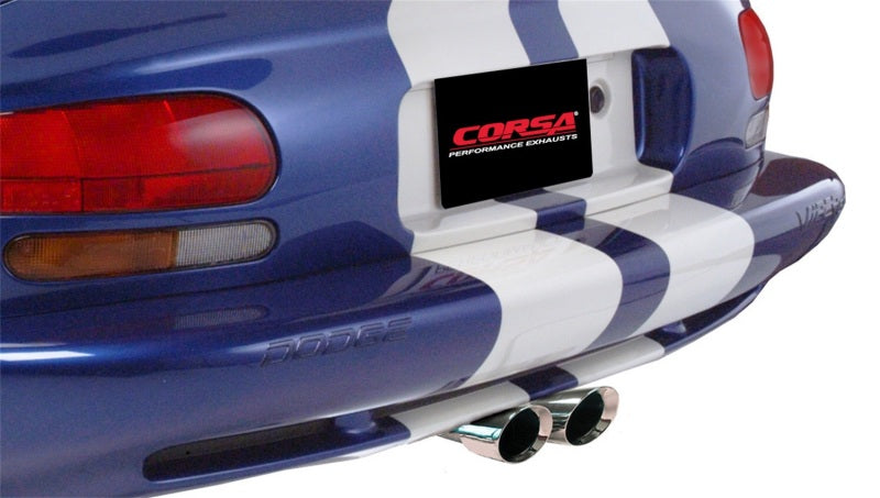 Corsa 1996-2002 Dodge Viper GTS 8.0L V10 Polished Sport Cat-Back Exhaust w/ 2.5in Inlet - 14122