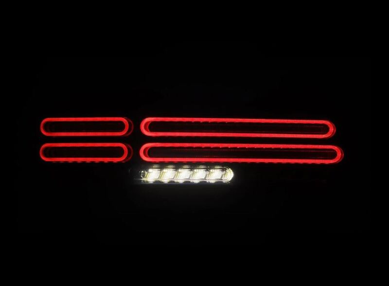 AlphaRex 23-25 Nissan Z Nova-Series Quad-Loop Style Prismatic LED Tail Lights - Alpha Black - 691022