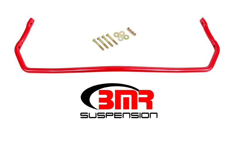 BMR 78-87 G-Body Rear Solid 1.0in Sway Bar Kit - Red - SB021R for 1978-1987 Buick Regal - front view