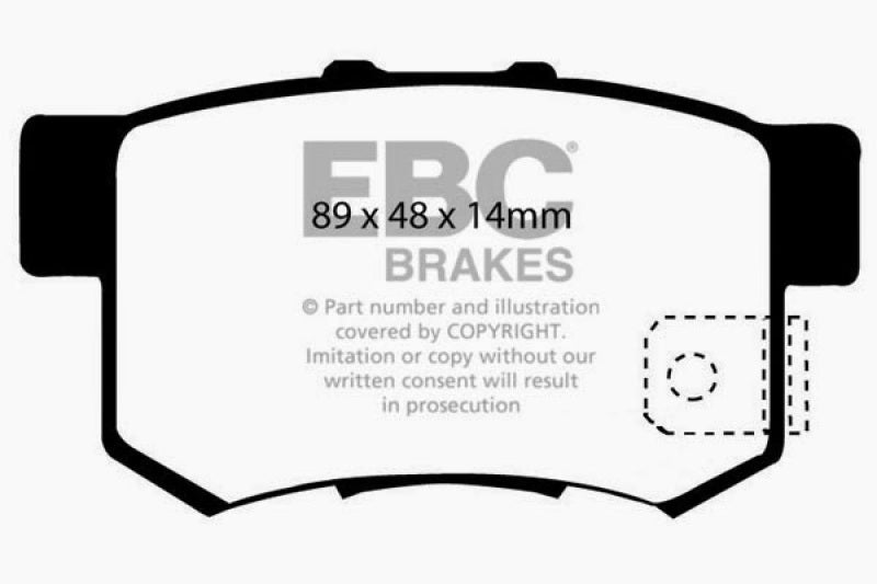 EBC 97 Acura CL 2.2 Redstuff Rear Brake Pads - DP31193C