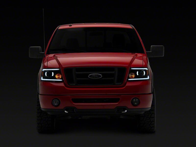 Raxiom 04-08 Ford F-150 Axial Series LED Proj Headlights/Seq LED Bar- Black- Clear Lens - T566366 - close-up view 8