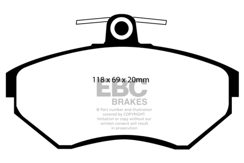 EBC 96-98 Volkswagen Passat 1.9 TD Ultimax2 Front Brake Pads - UD780