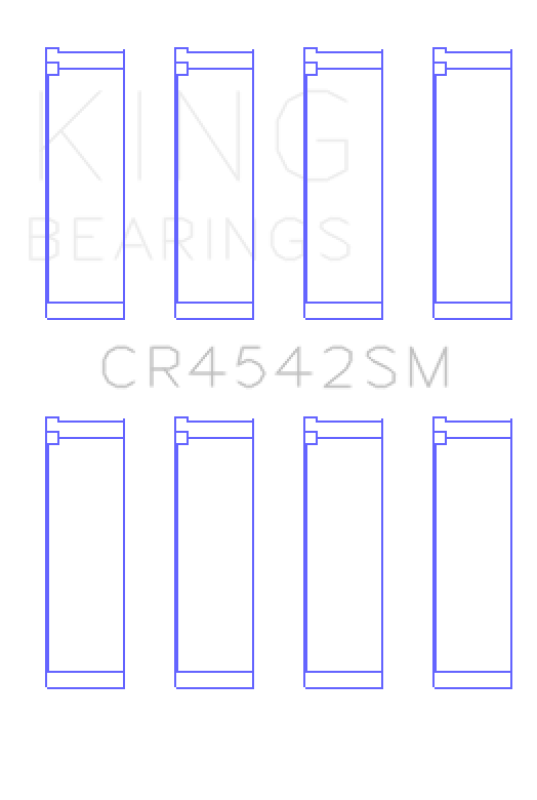 King Honda K-Series (Except A3)/ 16V 2.0L/ 2.3L/ 2.4L (Size 0.75) Connecting Rod Bearing Set - CR4542SM0.75