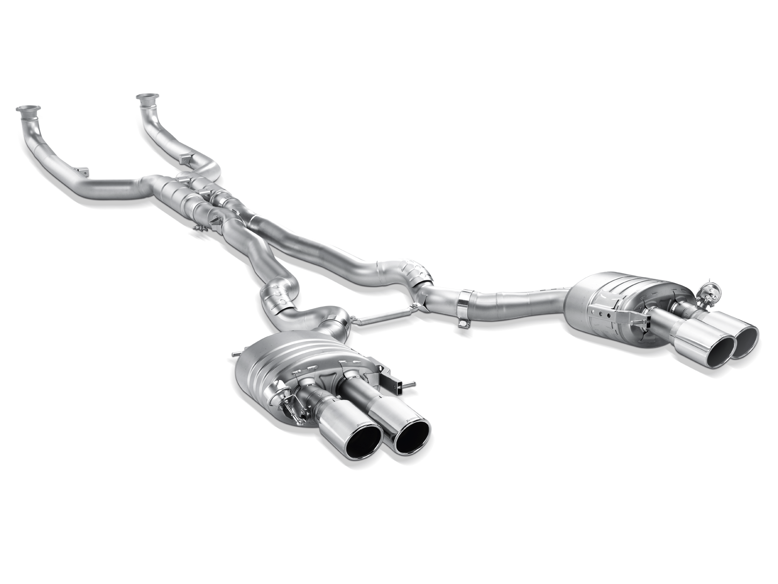 Akrapovic 13-17 BMW M6 Gran Coupe (F06) Evolution Line Cat Back (Titanium) w/ Carbon Tips - ME-BM/T/6H-C