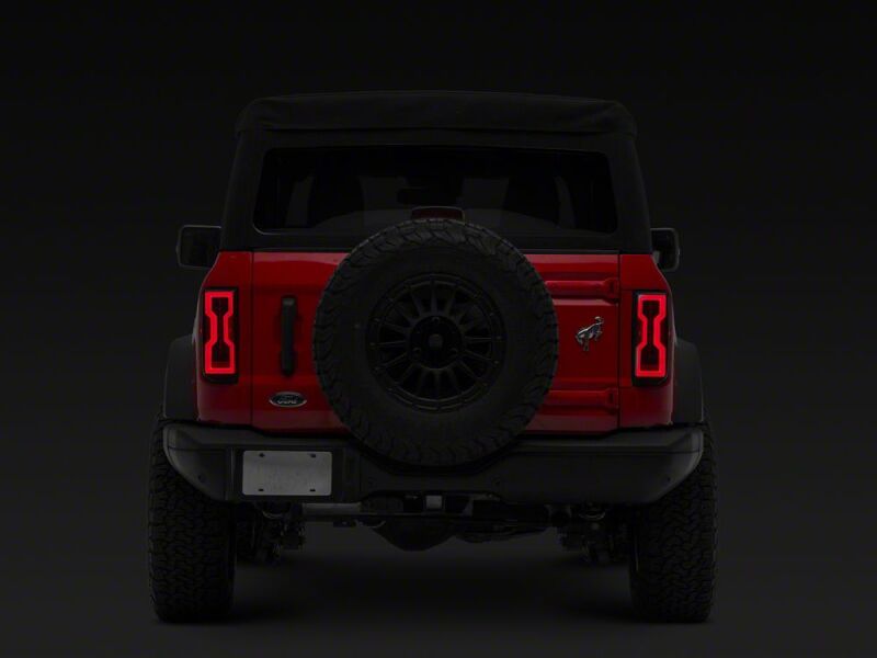 Raxiom 21-26 Ford Bronco Axial Series LED Tail Lights- Black Housing- Smoked Lens - FB37114 - close-up view 7