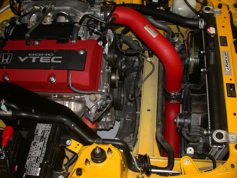 K&N Performance Intake Kit TYPHOON; HONDA S2000, I4-2.0L, 00-03; WRINKLE RED - 69-1040TWR for 2000-2005 Honda S2000 - angle v