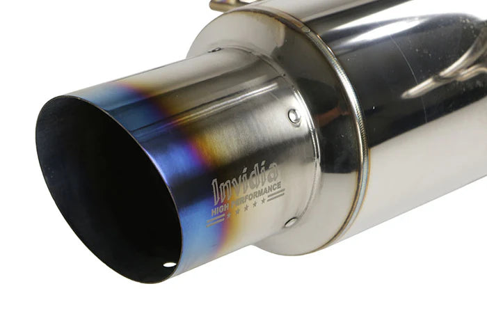 Invidia 02-07 WRX/STi 76mm N1 REGULAR Titanium Tip Cat-back Exhaust - HS02SW1GTT