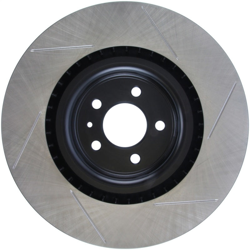 StopTech Premium High Carbon 13-14 Ford Mustang/Shelby GT500 Right Front Disc Slotted Brake Rotor - 126.61106SR