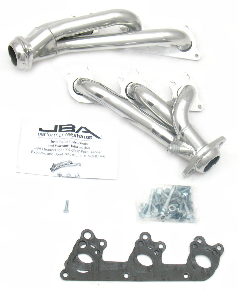 JBA 97-11 Ford Ranger 4.0L OHC w/Driver Side EGR 1-1/2in Primary Silver Ctd Cat4Ward Header - 1674S-1JS