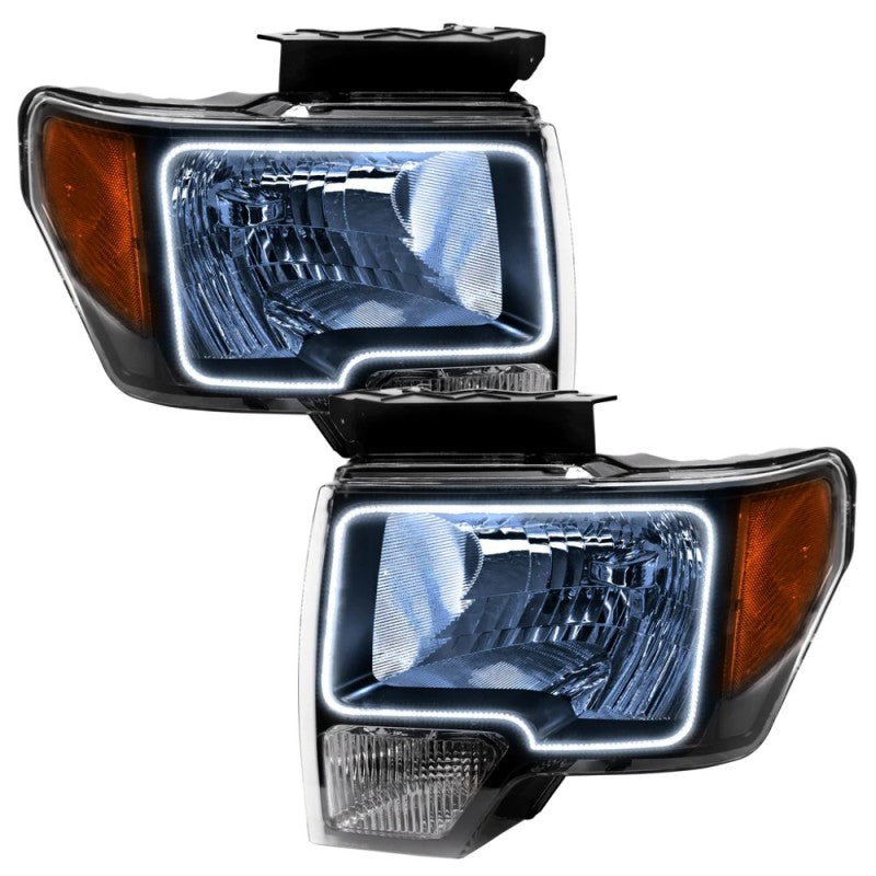 Oracle 09-14 Ford F-150 LED HL - Black - ColorSHIFT w/ BC1 Controller  - 7188-335 for 2009-2014 Ford F 150
