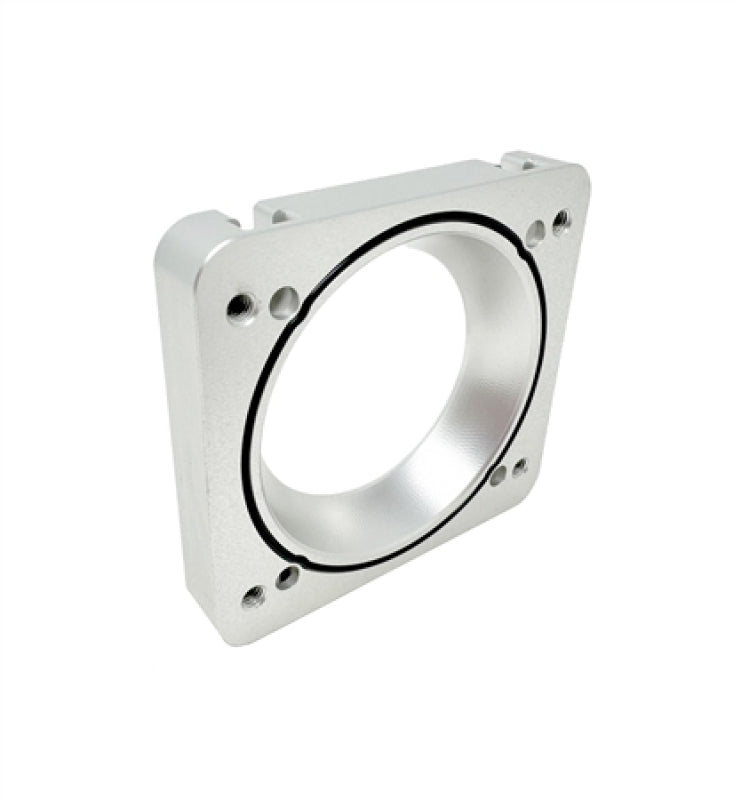 Torque Solution 06-21 Subaru STI / 08-14 Subaru WRX Big Bore 76mm Throttle Body Adapter - Silver - TS-SU-870O-S