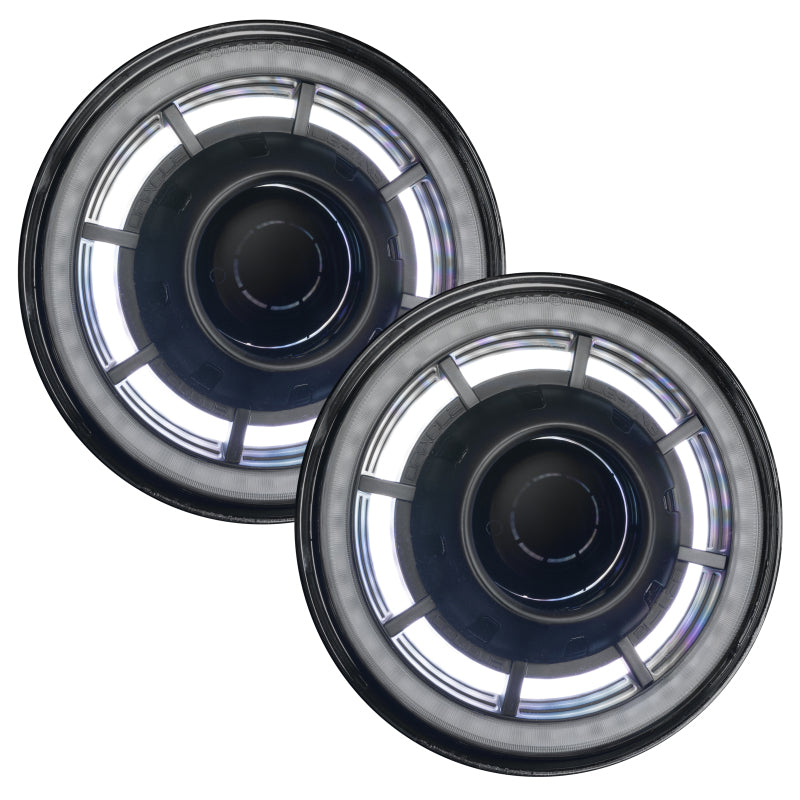 ORACLE Lighting 0718 Jeep Wrangler JK Oculus 7in ColorSHIFT BiLED Projector Headlights SEE WARRANTY - 5876-333