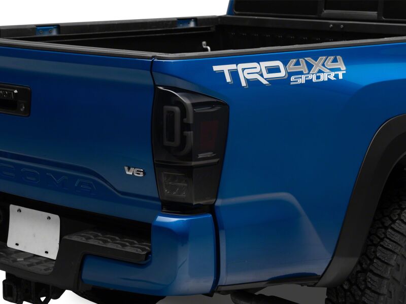 Raxiom 16-23 Toyota Tacoma XW Series Sequential LED Tail Lights- Black Housing/ Smoked Lens - TT30330 - rear view