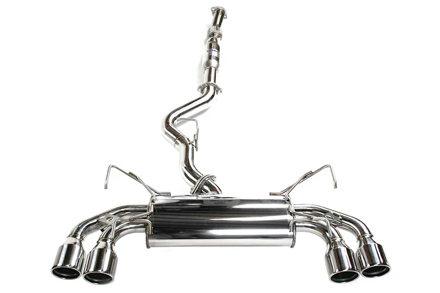Invidia 08+ STi Hatch Dual Q300 Stainless Steel Tip Cat-back Exhaust - HS08STIG3S