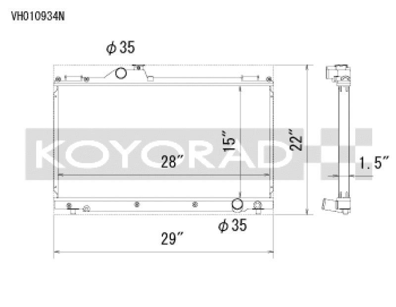 Koyorad 01-05 Lexus IS300 (w/ Manual Transmission) Racing Radiator - VH010934N