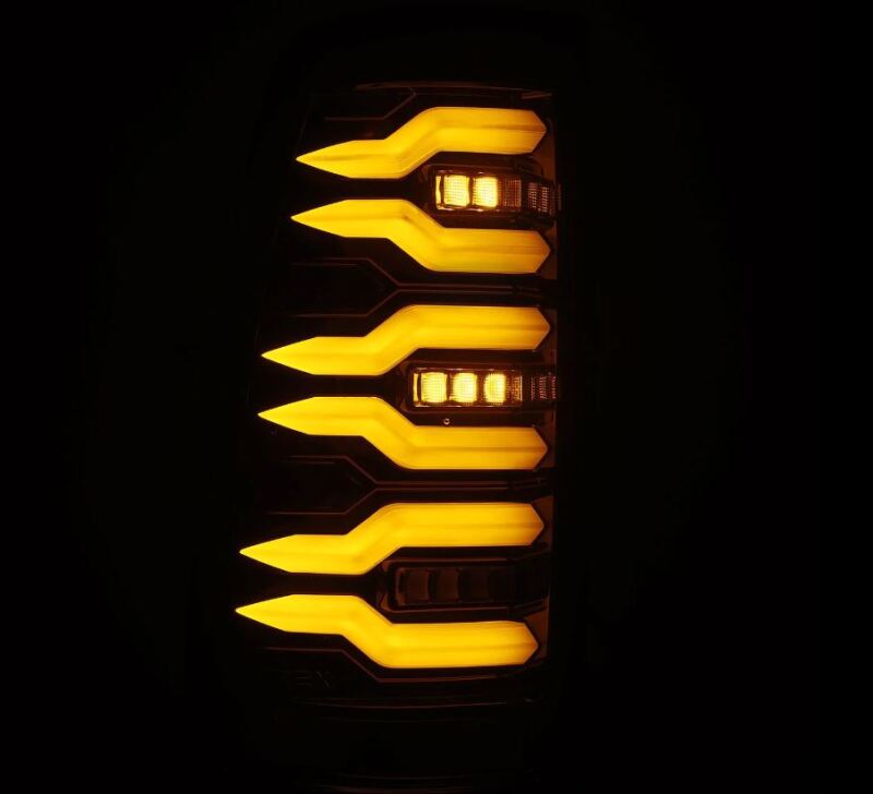 AlphaRex 99-06 Chevrolet Silverado Sierra LUXX-Series LED Tail Lights Alpha-Black - 620005