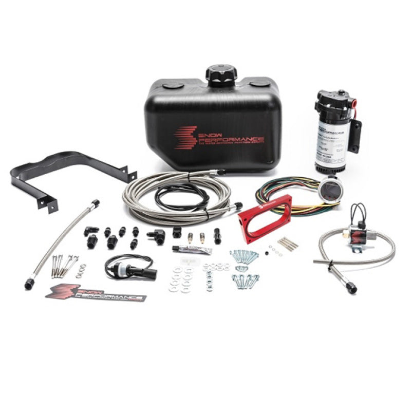 Snow Performance 05-10 Mustang Stg 2 Boost Cooler Water Injection Kit (SS Braided Line &amp; 4AN) - SNO-2130-BRD