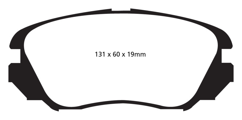 EBC 10+ Chevrolet Equinox 2.4 Greenstuff Front Brake Pads - DP62013