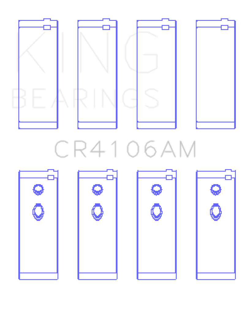 King Daewoo/GM/Isuzu/Opel/Vauxhall (Size 0.75) Rod Bearing Set - CR4106AM0.75