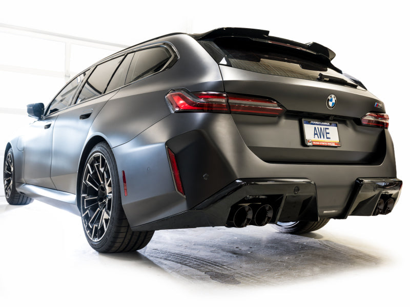 AWE BMW G90/G99 M5 Touring Edition Catback Exhaust - Diamond Black Tips - 3015-43790