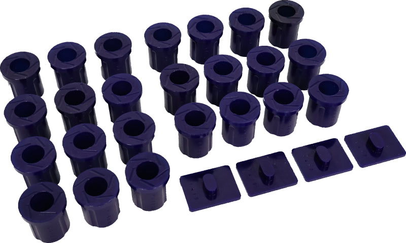 SuperPro 1967-1980 Toyota Land Cruiser Base Rear Leaf Spring and Slipper Pad Bushing Kit - KIT0022K