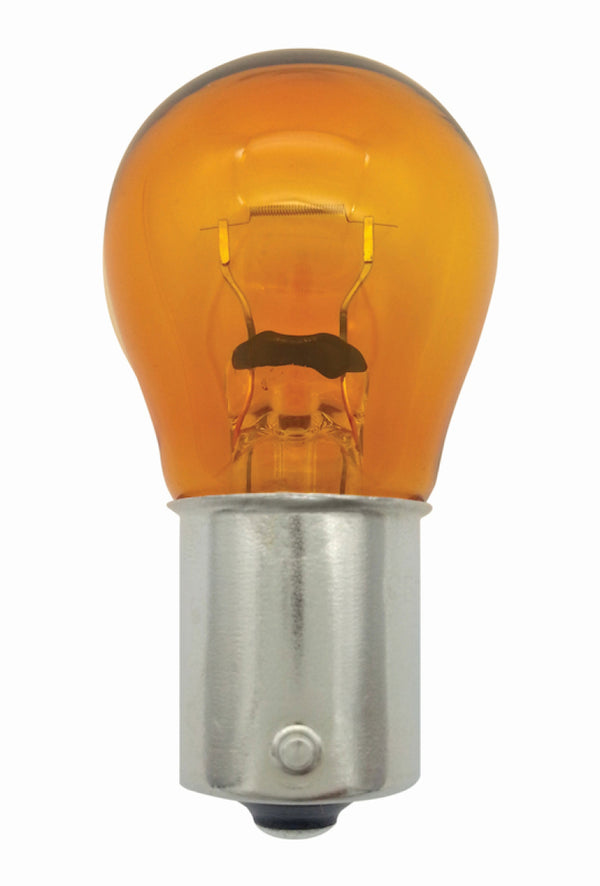 Hella Bulb 7507 12V 21W BAU15s S8 AMBER for 2001-2011 BMW 3 Series - front view