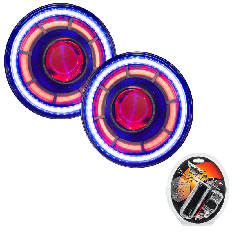 ORACLE Lighting 0718 Jeep Wrangler JK Oculus 7in ColorSHIFT BiLED Projector Headlights SEE WARRANTY - 5876-330