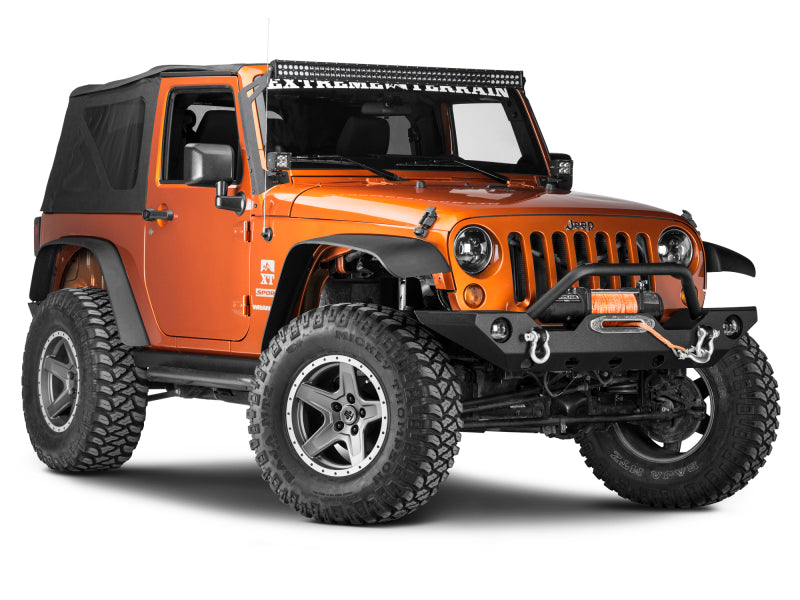 Raxiom 07-18 Jeep Wrangler JK 50-Inch LED Light Bar Windshield Mount w/ Auxiliary Bracket - J106744