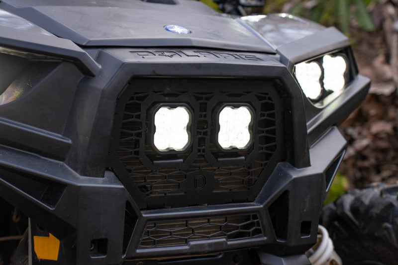 Diode Dynamics 14-18 Polaris RZR XP Stage Series LED Grille Kit - Sport White Fog - DD7857 for 2014-2018 Polaris RZR 900 - cl