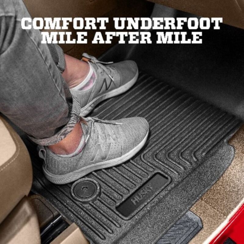 Husky Liners 2019+ Ford Ranger SuperCrew Cab WeatherBeater Black Front & 2nd Seat Floor Liners - 94101HUL