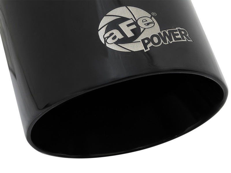 aFe MACH Force-Xp Universal 409 SS Single-Wall Clamp-On Exhaust Tip - Black - 49T25354-B07