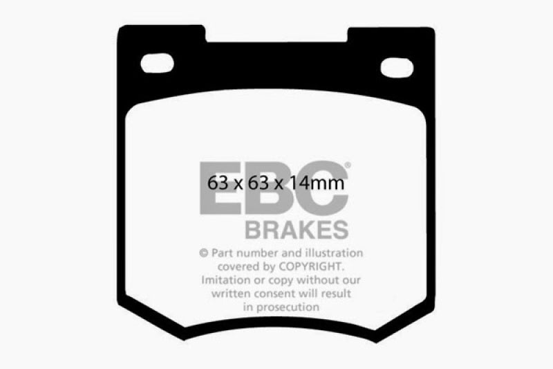 EBC 67-68 Sunbeam Tiger 4.7 Redstuff Front Brake Pads - DP3106C