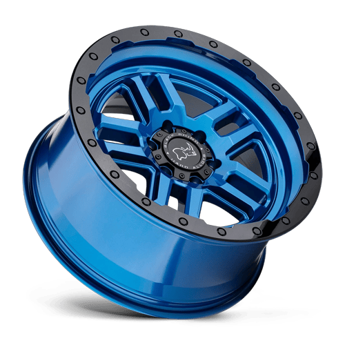 Black Rhino Hard Alloys Barstow 20X9.5 6X135 +12MM Dearborn Blue W/ Black Ring