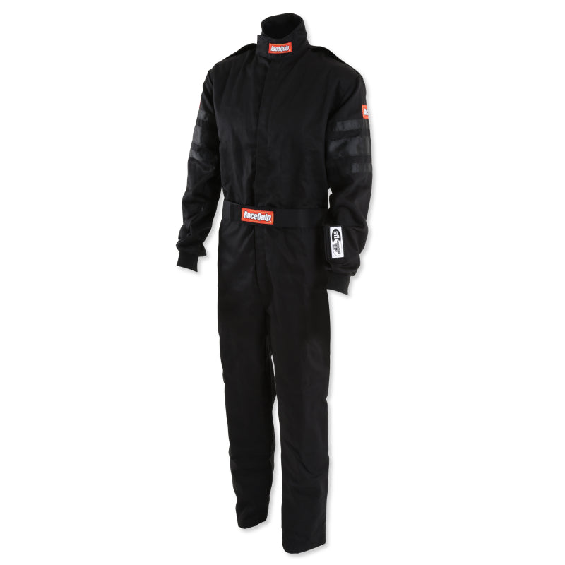 RaceQuip Black SFI-1 1-L Suit - Large - 110005RQP
