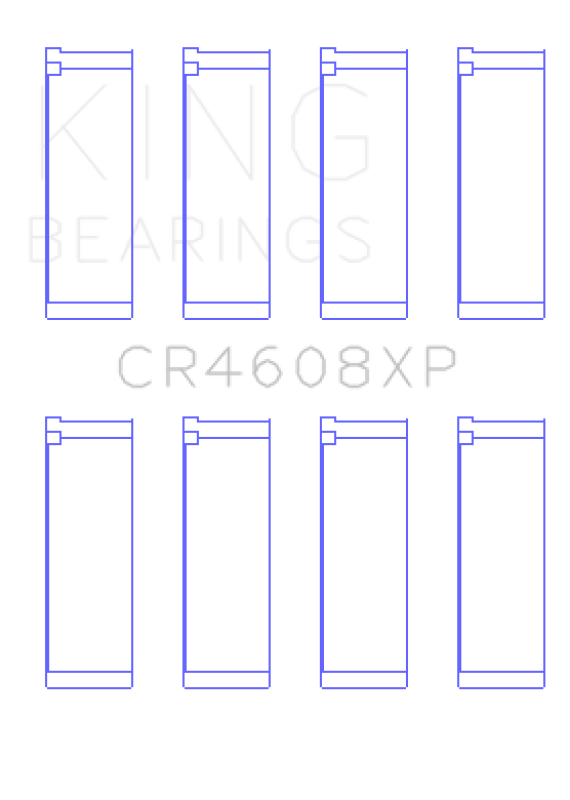 King Engine Bearings Toyota 2Zz-Ge (Size +0.25mm) Connecting Rod Bearing Set - CR4608XP0.25