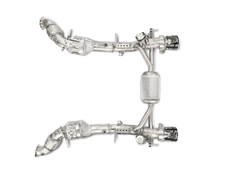 Akrapovic 16-17 Ferrari 488 GTB/488 Spyder Link Pipe Set w/ Cat (SS) - L-FE/SS/1