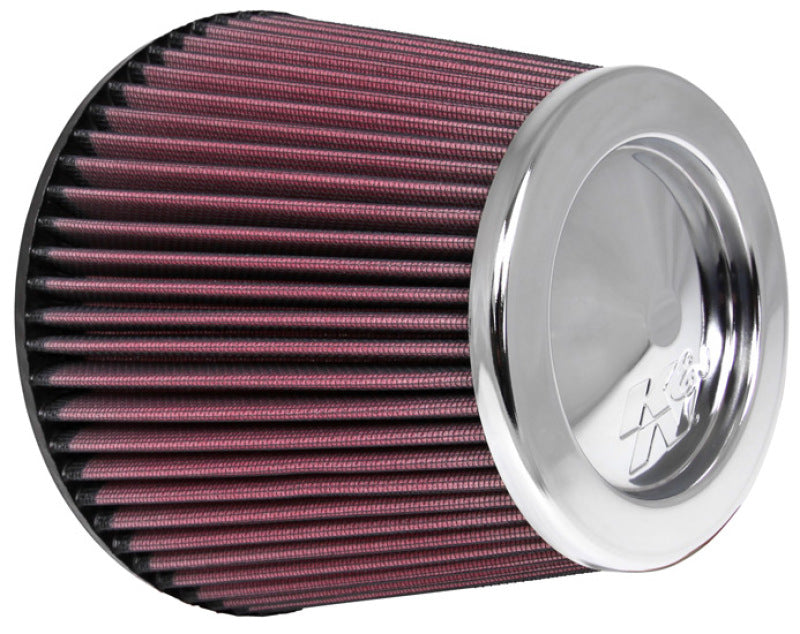K&amp;N Universal Chrome Filter 6in Flange ID x 7.5in Base OD x 5in Top OD x 6in H - RC-4381