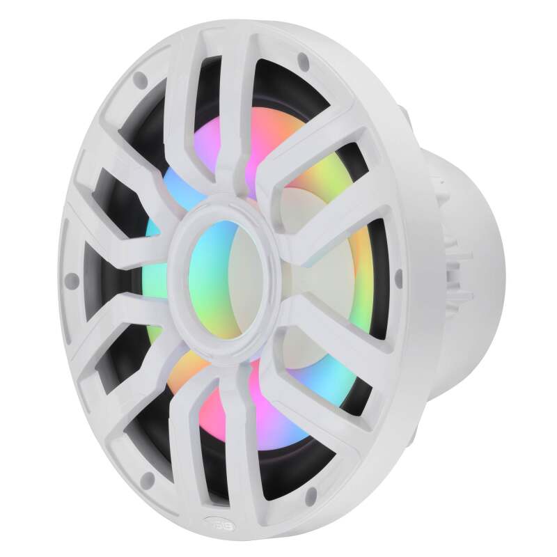DS18 NXL-iQ Subwoofer w/ LED Lights 12in 600 Watts RMS 4 ohm White w/ Cover - NXL-iQ12SUB/WH - additional view 2